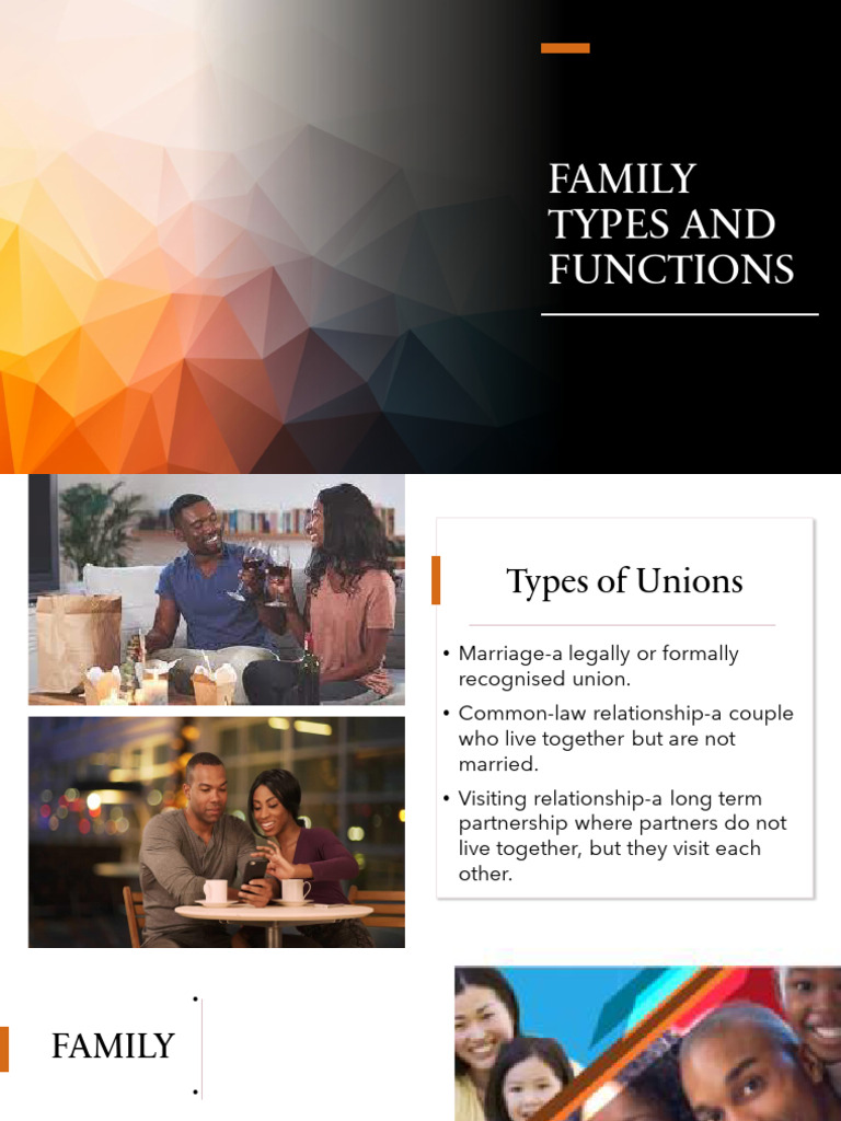 Types of Family Unions Explained | PDF | Family | Marriage