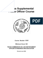 Texas Peace Officer Supplemental Course Guide