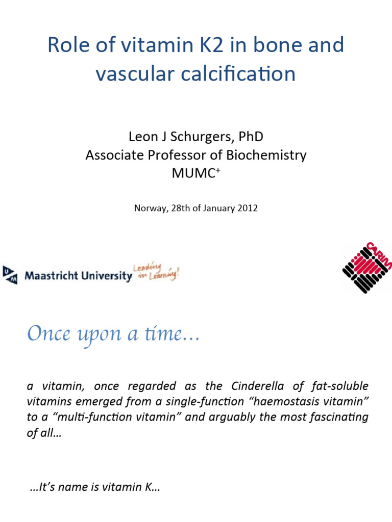 Vitamin K2's Role in Bone Health | PDF | Aorta | Vitamin