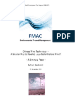 Chinese Wind Technology - Smarter Way For NZ - Summary - FMAC