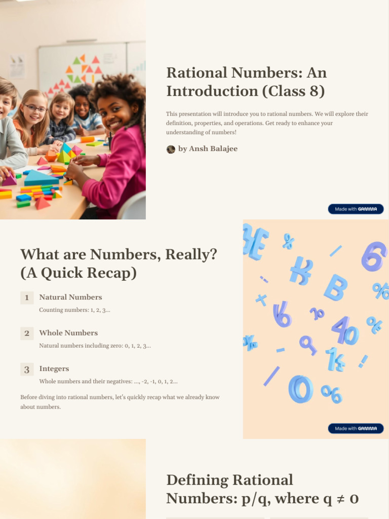 Introduction to Rational Numbers | PDF | Rational Number | Numbers