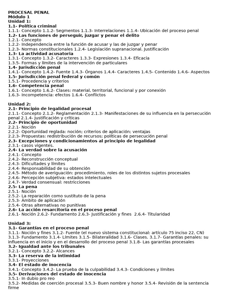 Fundamentos del Proceso Penal y Garantías | PDF | Sentencia (ley) | Ley ...