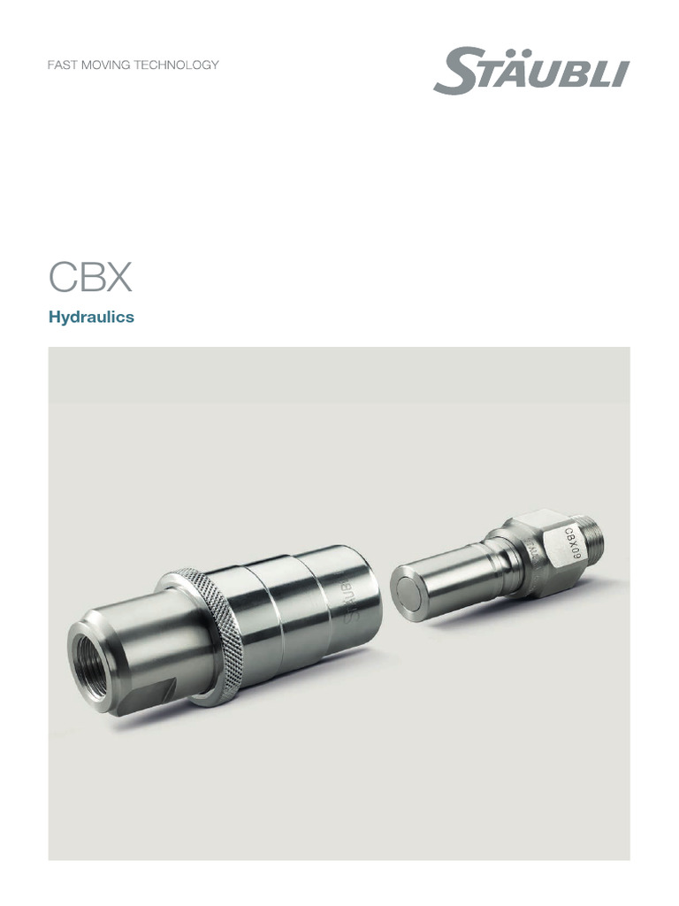 CBX Hydraulics: Spill-Free Solutions | PDF | Electrical Connector | Valve