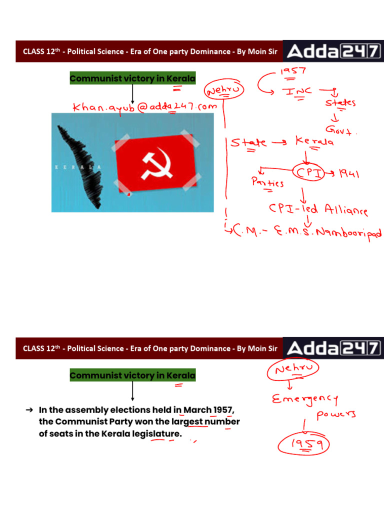 Era of One Party Dominance - Manzil Batch - Part 2 | PDF | Indian ...