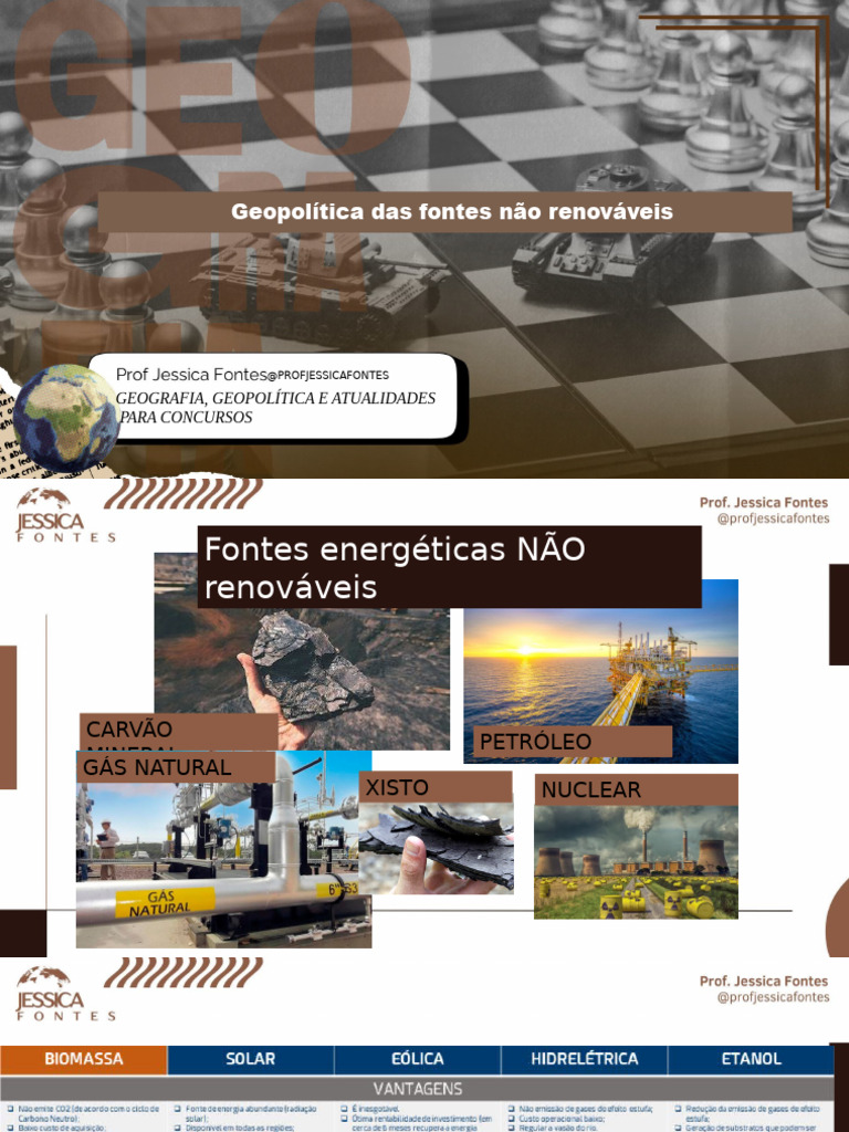 Geopolítica das Fontes Não Renováveis | PDF