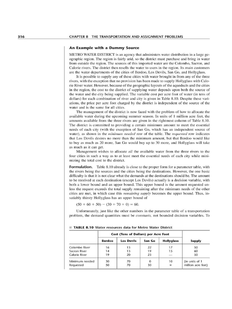 The Transportation Problem | PDF