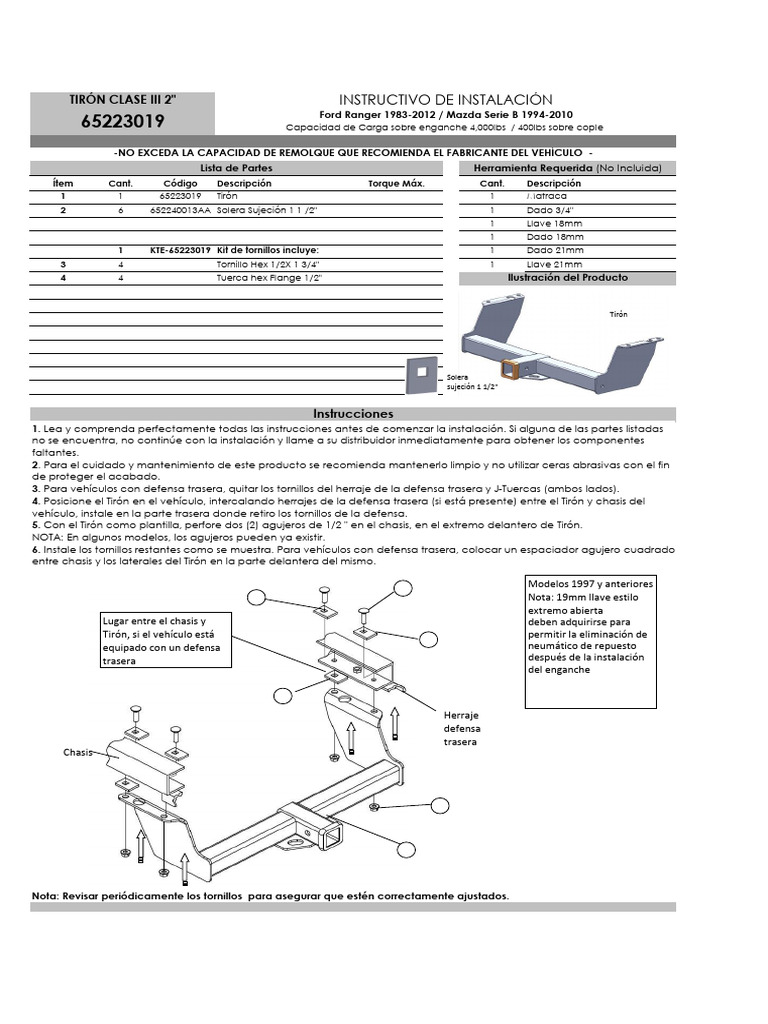 instrucciones-de-instalaci-n-tir-n-clase-iii-pdf-tornillo-estilos