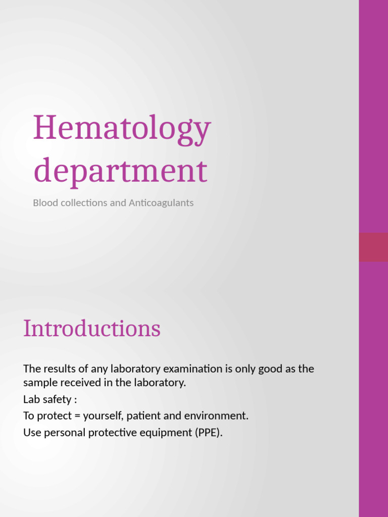 Blood Collection and Anticoagulants Guide | PDF