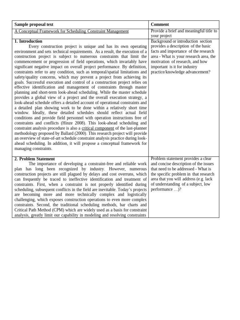 Framework for Construction Constraint Management | PDF | Methodology