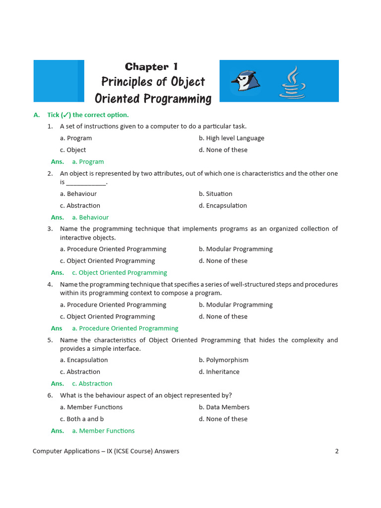 Object Oriented Programming Concepts Explained | PDF | Java Virtual ...