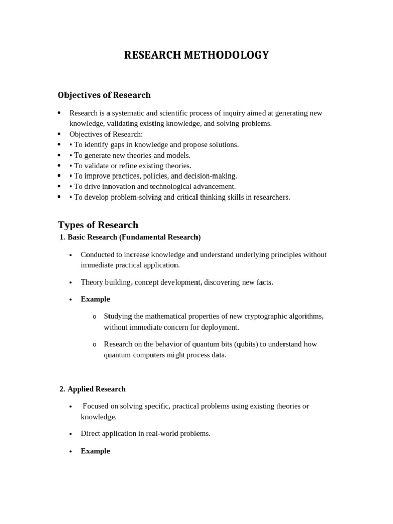 Research Methodology in Computer Science | PDF | Qualitative Research ...