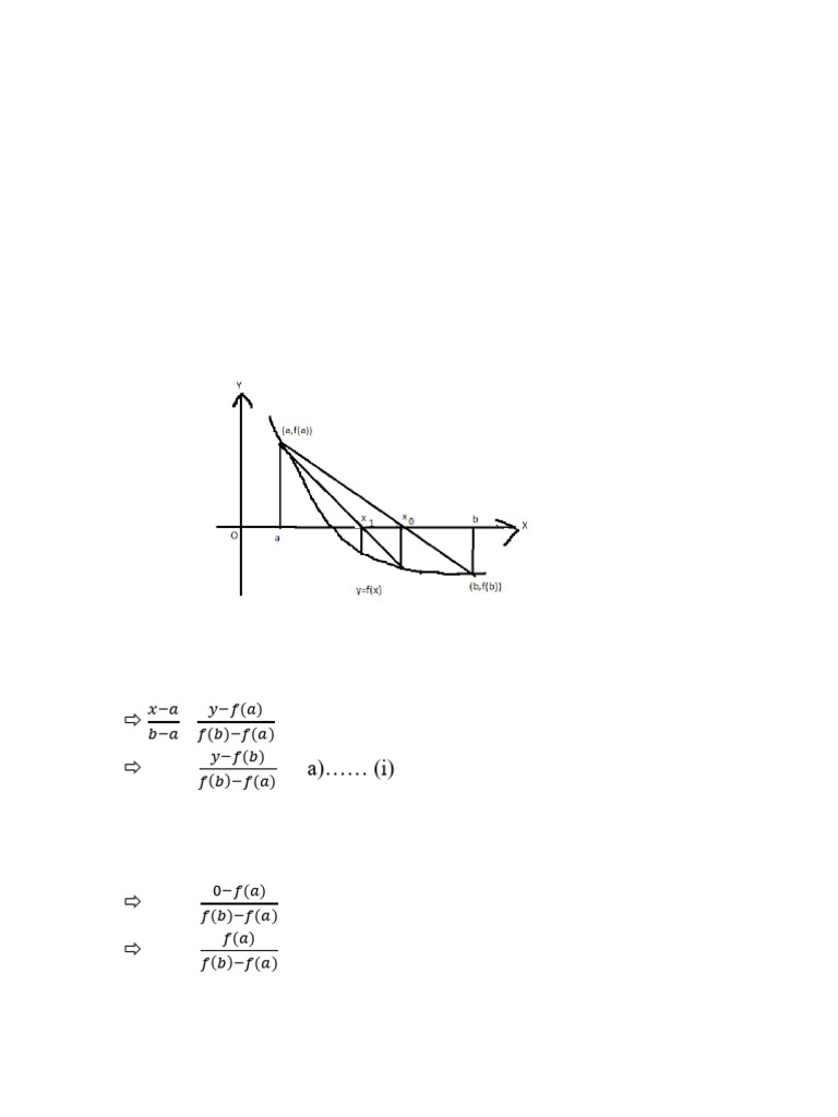 False Position Method for Root Finding | PDF | Differential Calculus ...