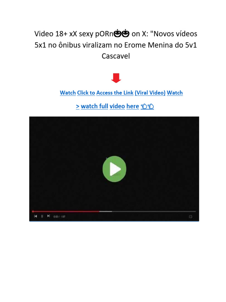 Novos Vídeos 5x1 No Ônibus Viralizam No Erome Menina Do 5v1 Cascavel | PDF