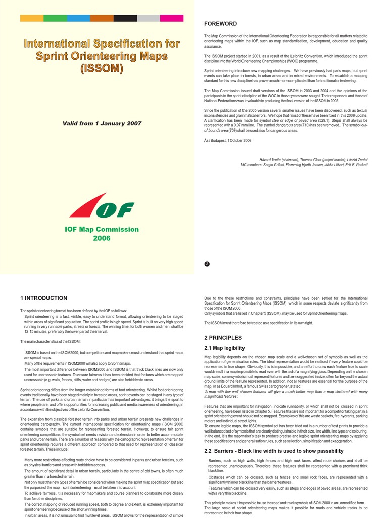 ISSOM 2006: Sprint Map Standards | PDF