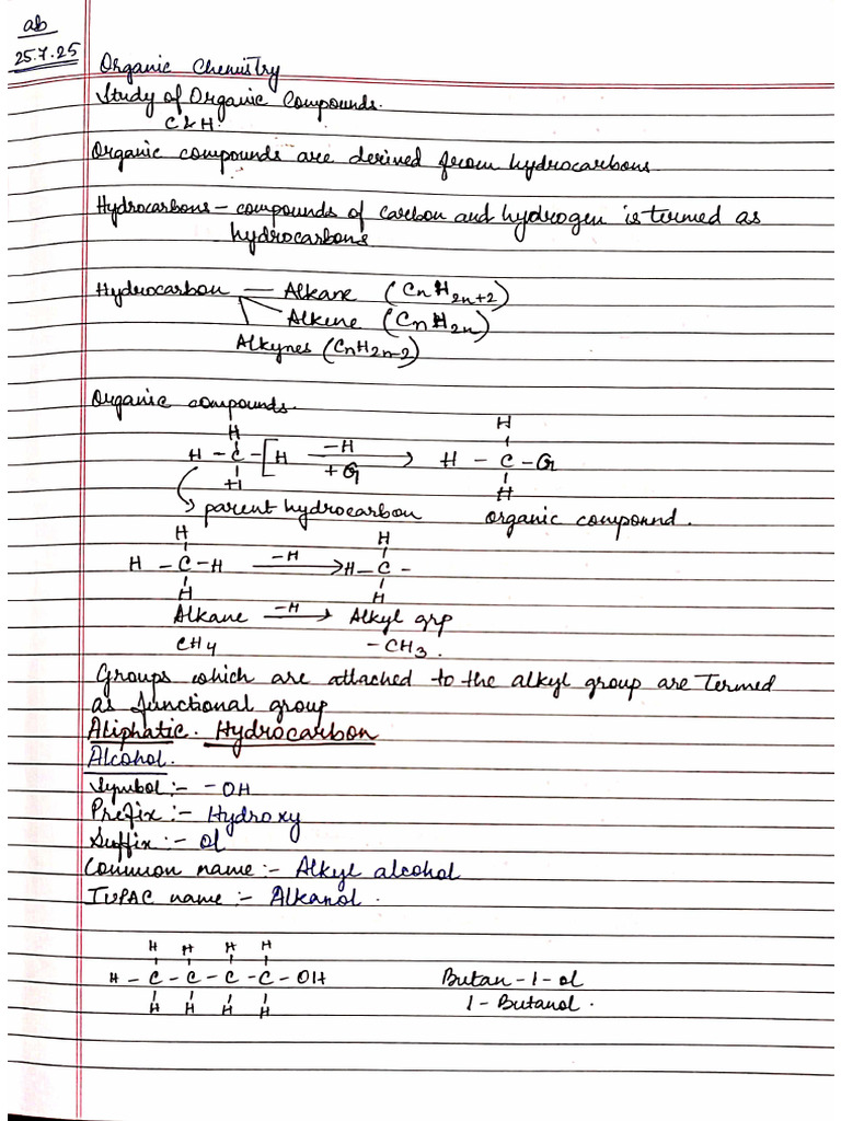 Organic Chemistry Notes | PDF