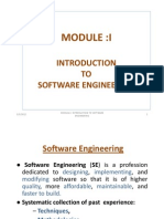2/5/2012 1 Module:I Introduction To Software Engineering