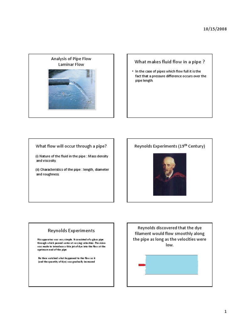 Laminar Flow PDF | PDF | Reynolds Number | Fluid Dynamics