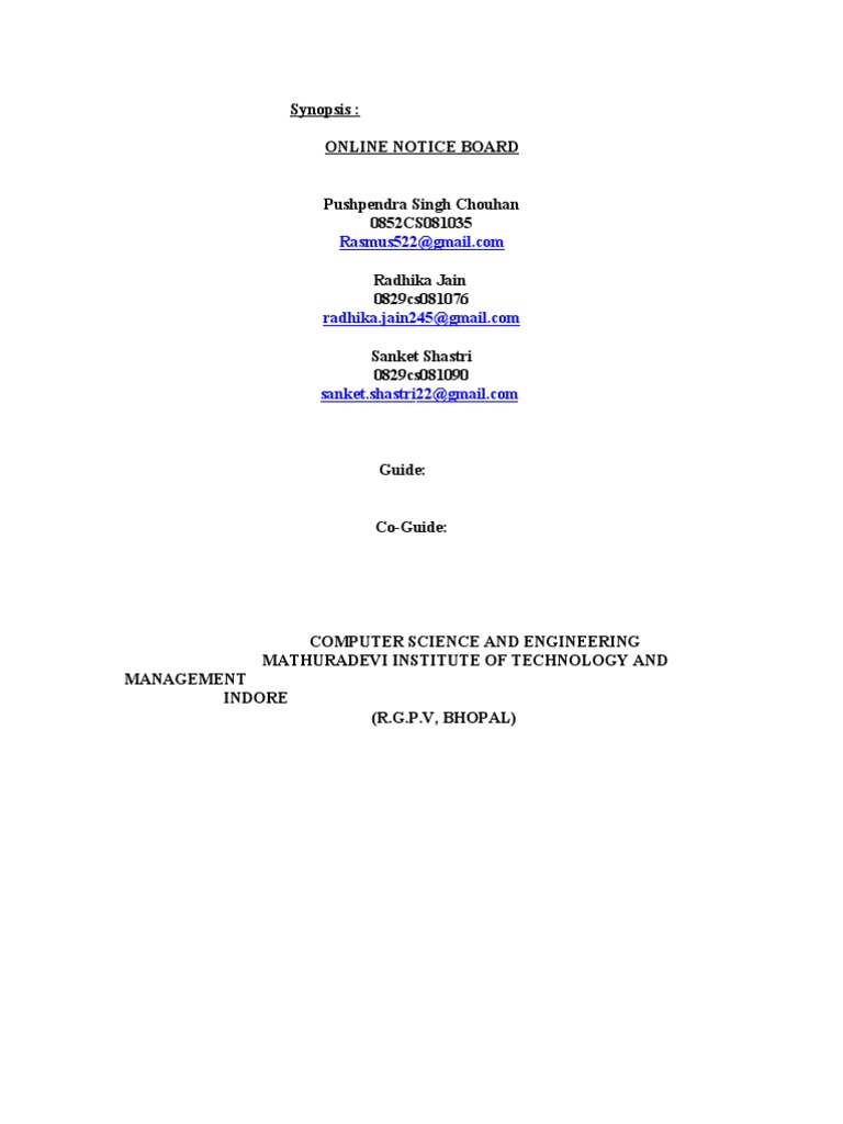 Online Notice Board Databases Search Engine Optimization