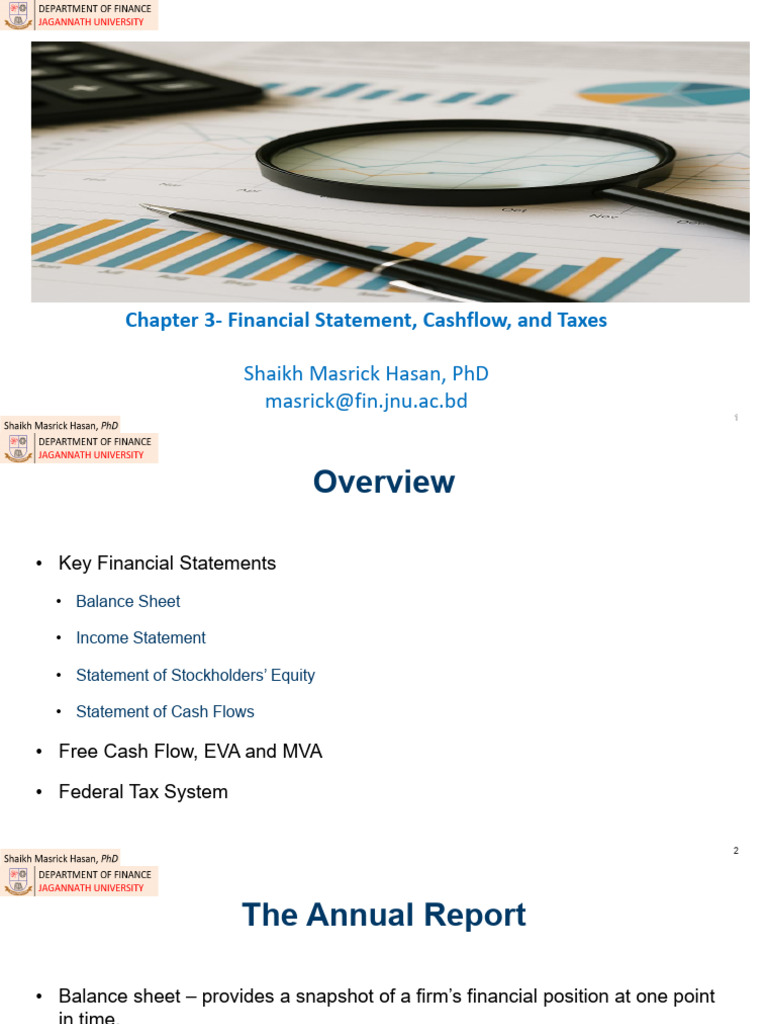 CH 3 Financial Statements, Cash Flow, and Taxes PDF | PDF | Capital ...