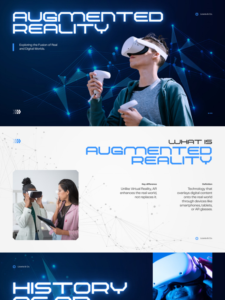 Blue and White Futuristic Augmented Reality Presentation | PDF ...