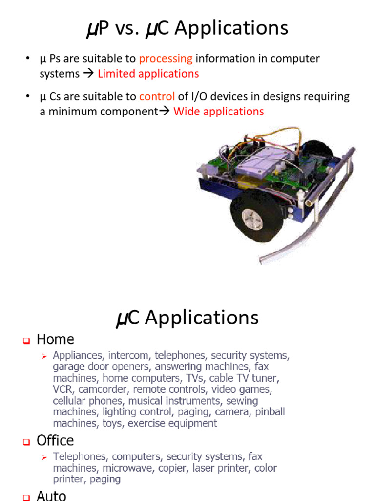 Microcontroller Applications and Programming | PDF | Microcontroller ...
