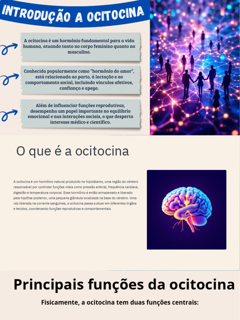 Funções e Importância da Ocitocina | PDF | Amamentação | Parto