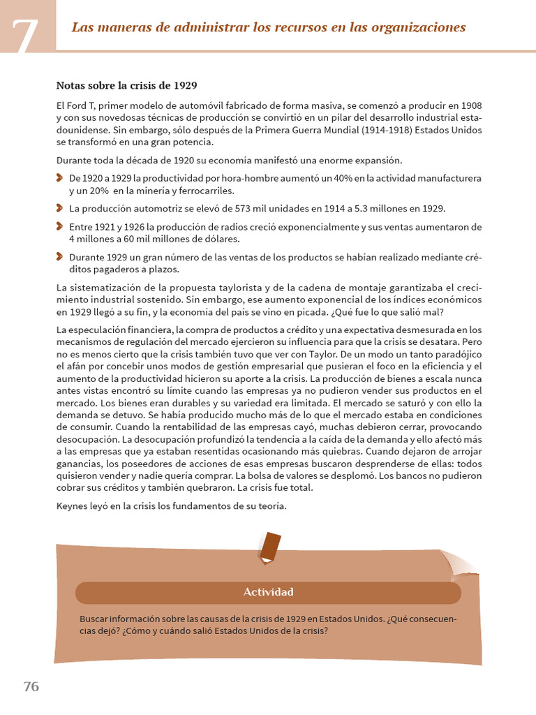Causas y Consecuencias de la Crisis de 1929 | PDF | Gran depresion ...