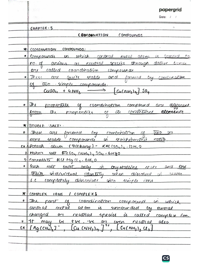 Coordination Notes | PDF