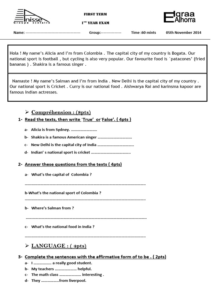 Language and Comprehension Exam Guide | PDF | Grammar | Linguistic Typology