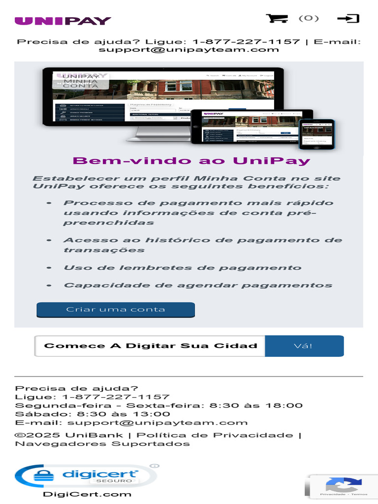 Benefícios da Conta UniPay | PDF