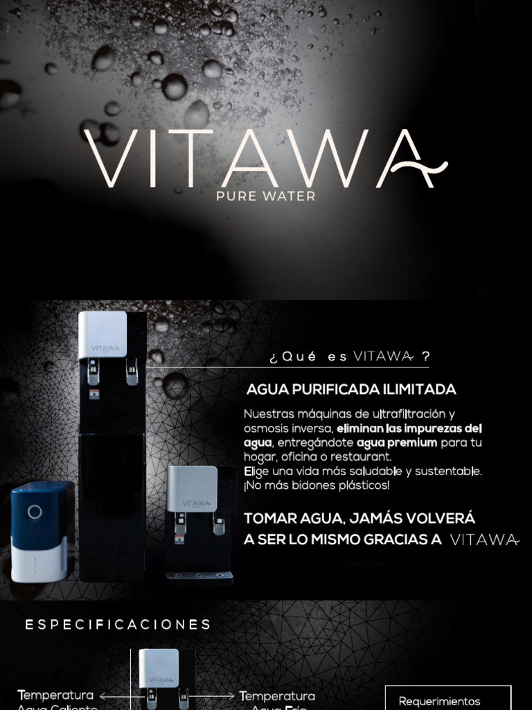 Agua Purificada Vitawa 24/7 | PDF