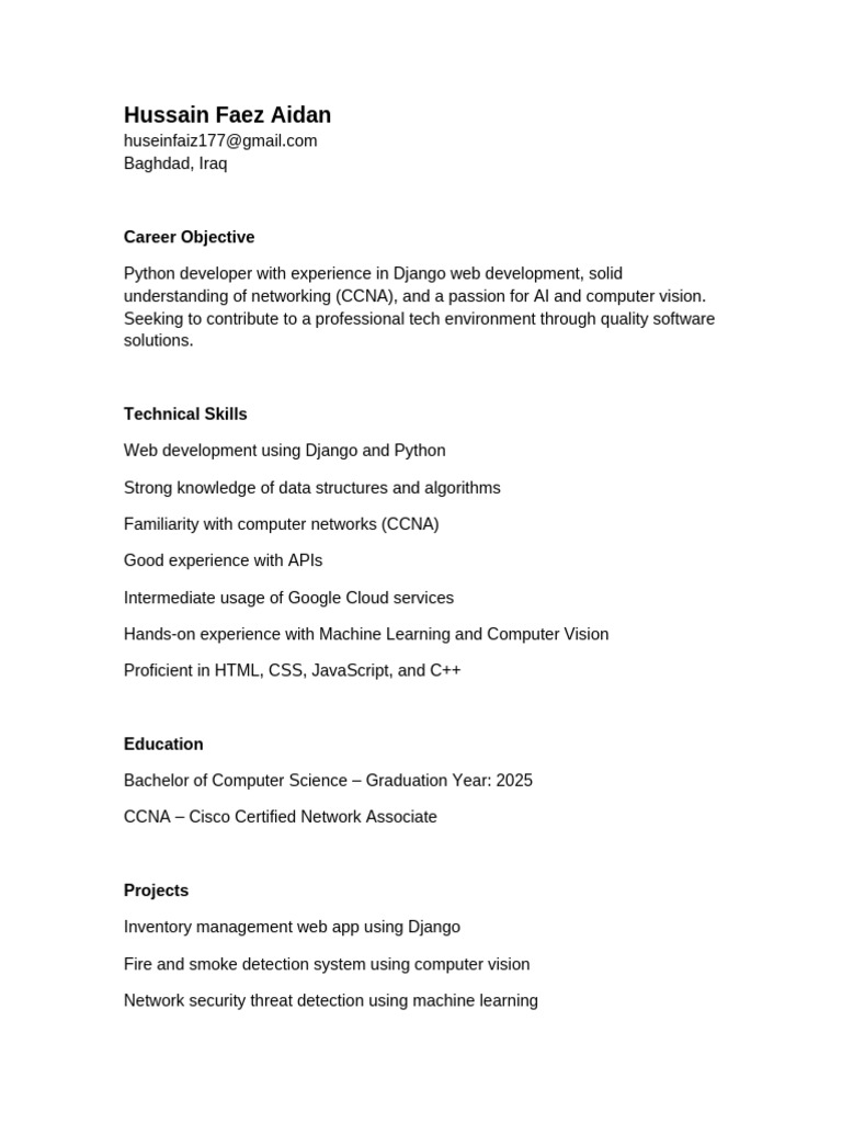 Python Developer with Django Expertise | PDF