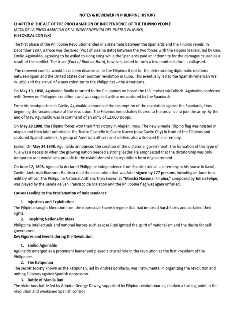Philippine Independence Proclamation Overview | PDF | Taxes | Income Tax