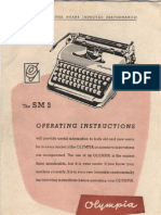 Olympia SM3 Manual