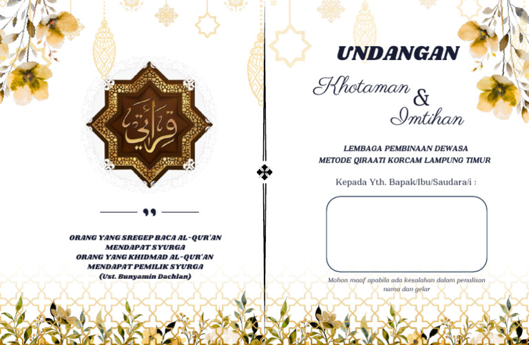 Undangan LPD 1 | PDF