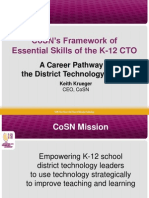 Cosn'S Framework of Essential Skills of The K-12 Cto: A Career Pathway For The District Technology Leader