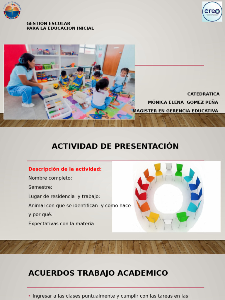 Gestión Escolar en Educación Inicial | PDF | Plan de estudios ...