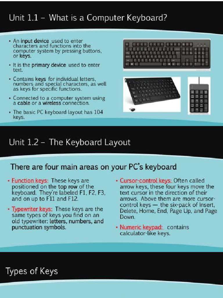 Ict What Is Keyboard | PDF