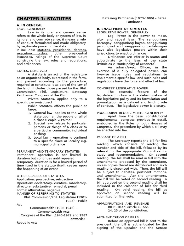 Understanding Statutes and Legislation | PDF | Statutory Interpretation ...