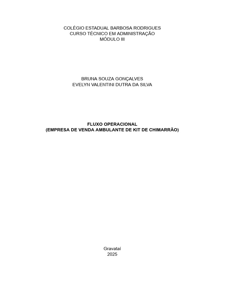 Fluxo Operacional 250415 144432 | PDF