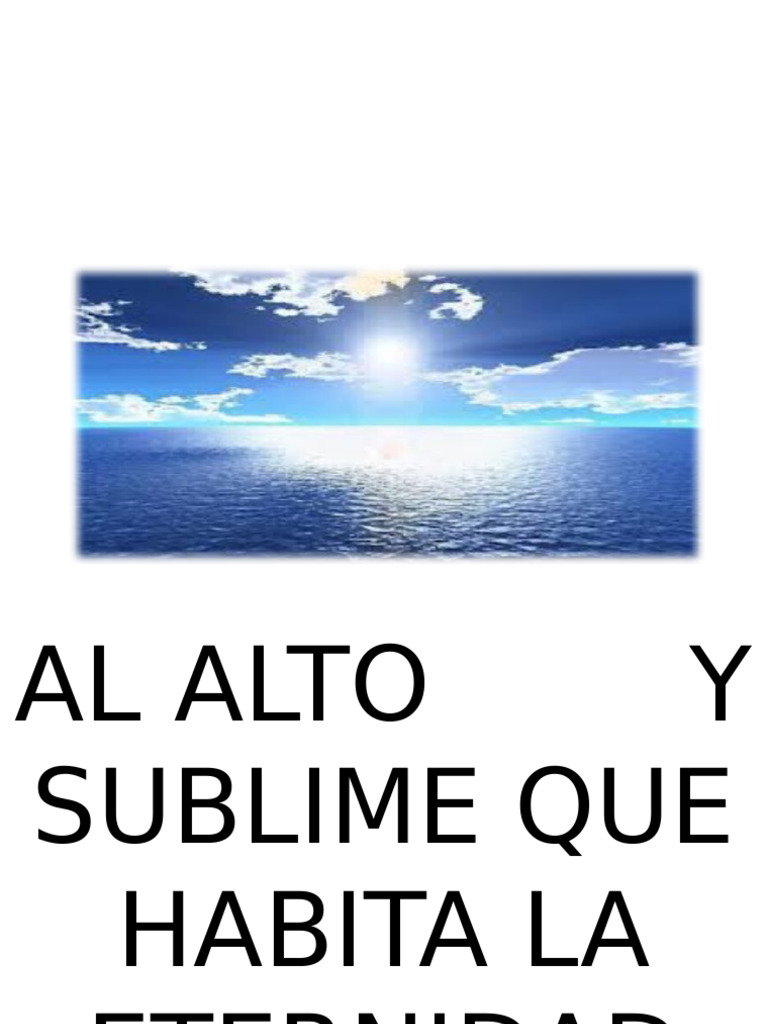Al Alto y Sublime | PDF
