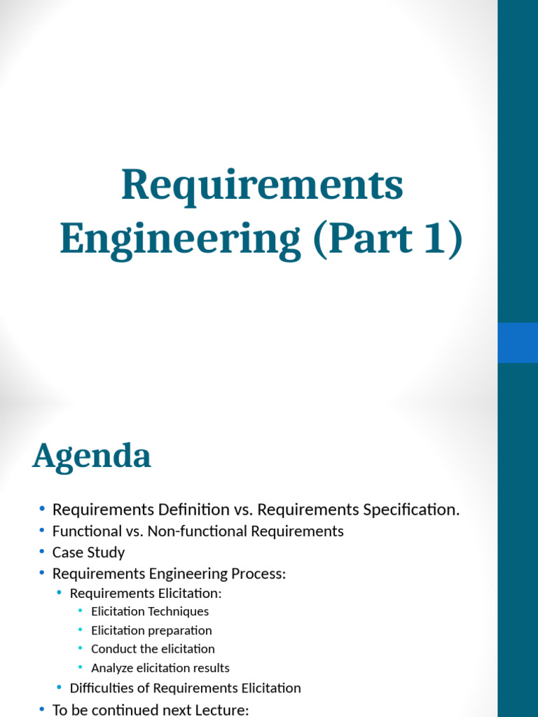 Requirements Engineering | PDF | Interview | System