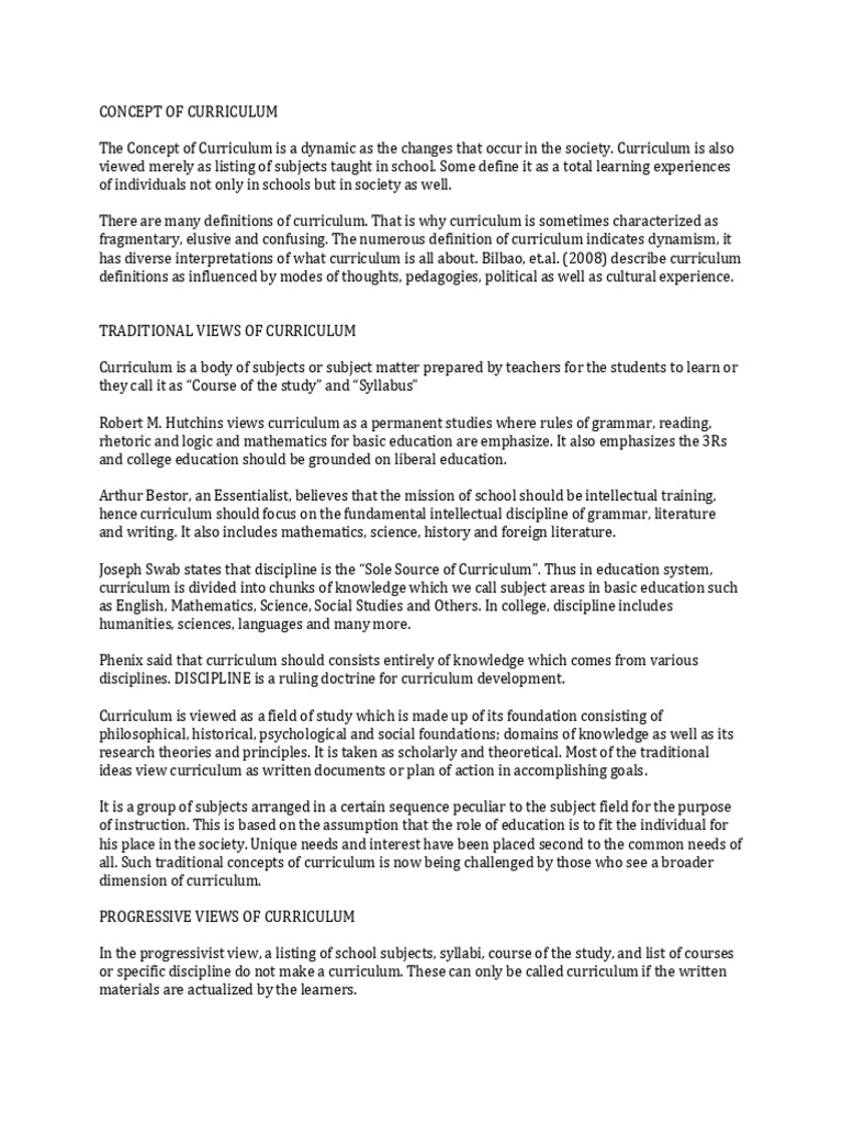 Discussion On Curriculum Development | PDF | Curriculum | Human ...