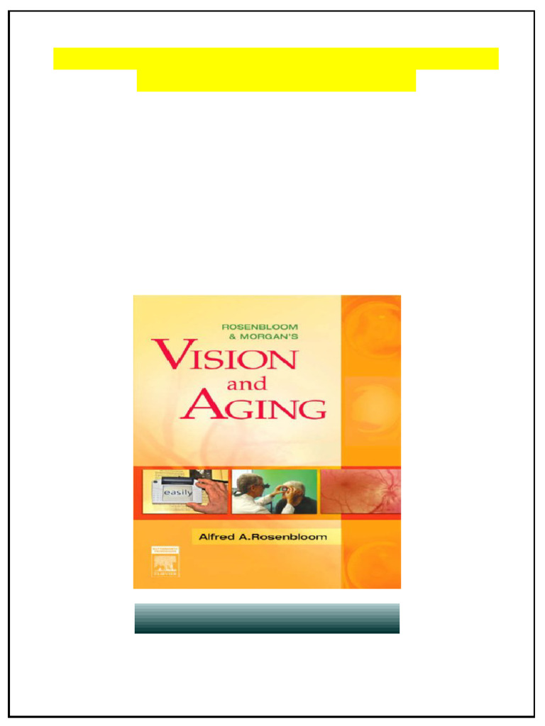 3178rosenbloom Morgan S Vision and Aging 1st Edition Alfred J ...