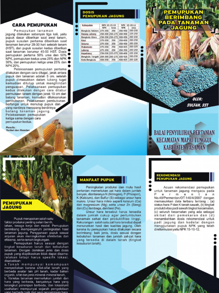 Leaflet Jagung - Sulfan | PDF