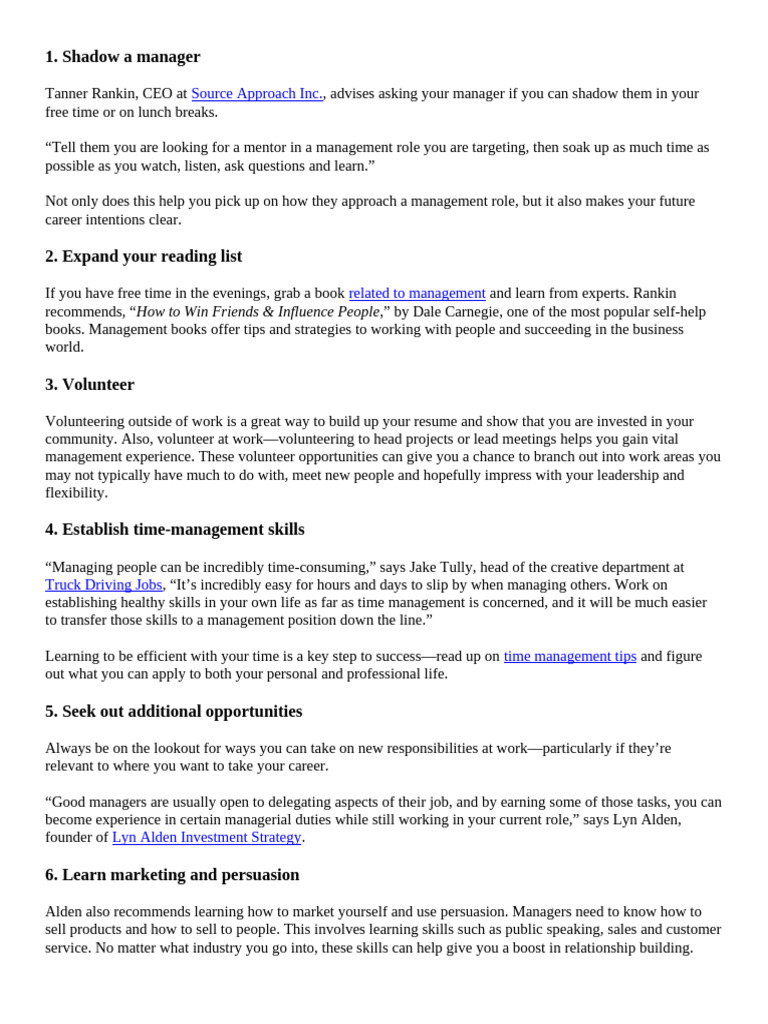 Understanding Shadow Management Skills | PDF | Skill | Psychology