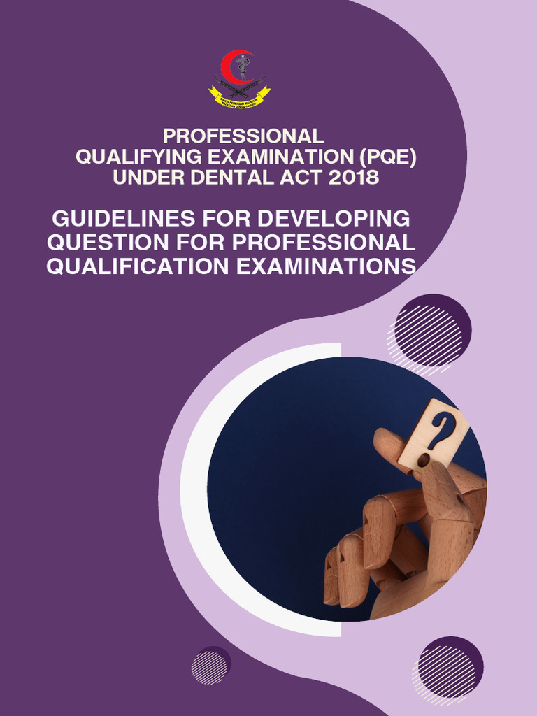 Guidelines For Developing Questions For Professional Qualifying ...