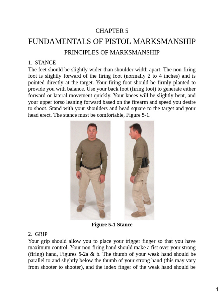 Pistol Marksmanship Fundamentals Guide | PDF | Hand | Pistol