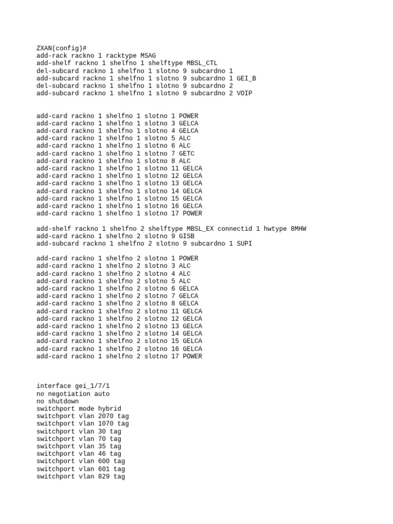 MSAN Configuration Guide and Setup | PDF | Asynchronous Transfer Mode ...