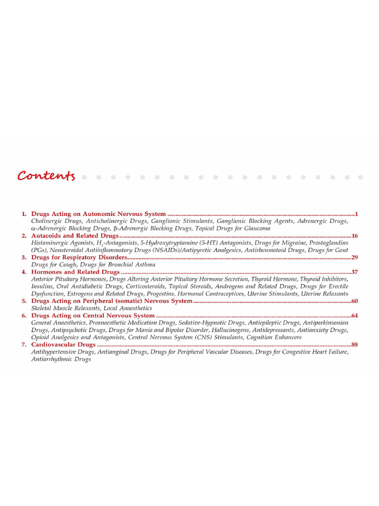 KD TRIPATHI Pharmacology Classification - 5th Edition | PDF